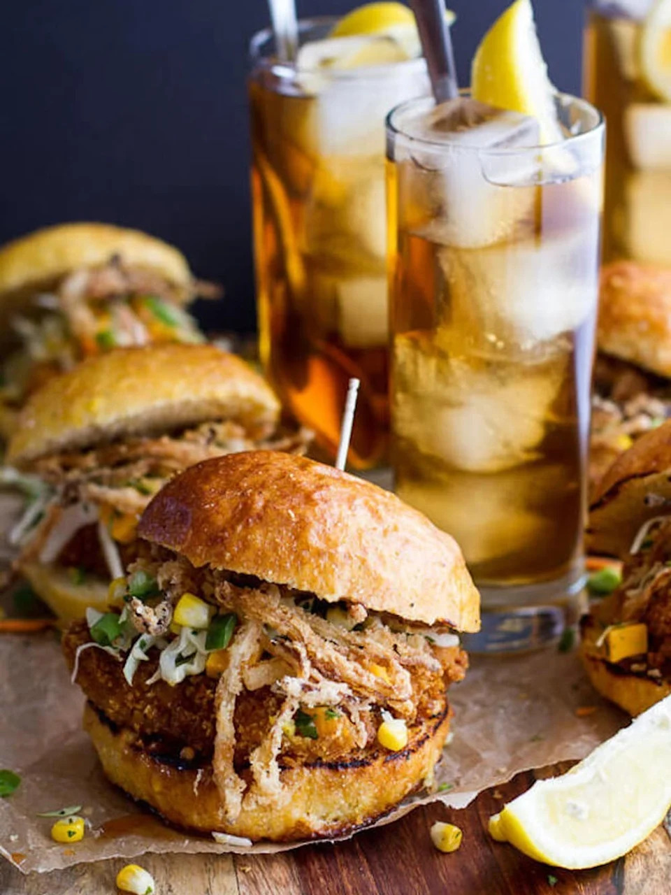 Sweet Tea Oven-Fried Chicken Sliders | Brit + Co