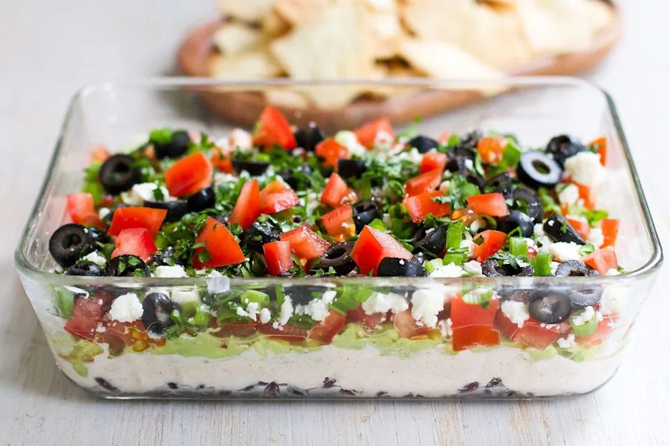 7 layer dip tailgate food