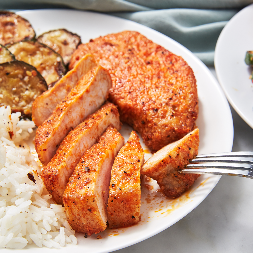 air fryer pork chops   delishcom
