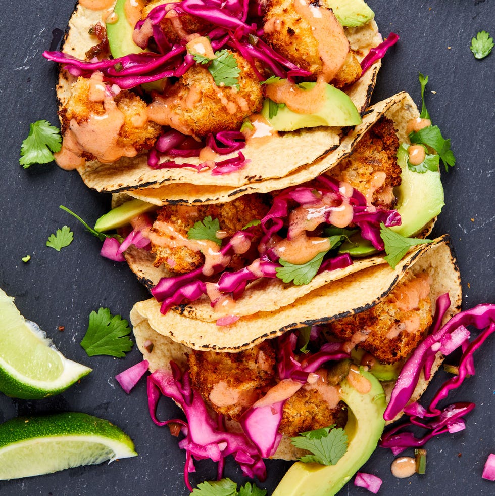 air fryer cauliflower tacos