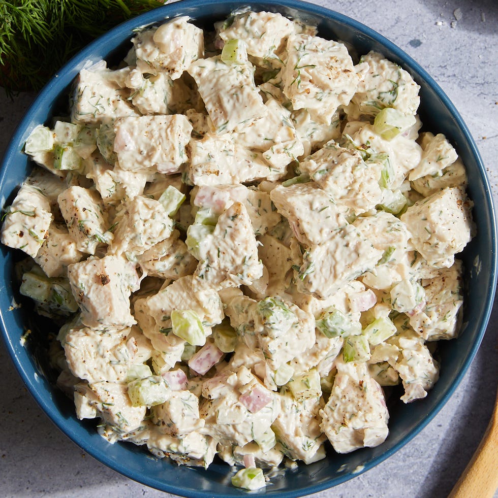 Turkey Salad turkey salad with dill, celery, and shallots