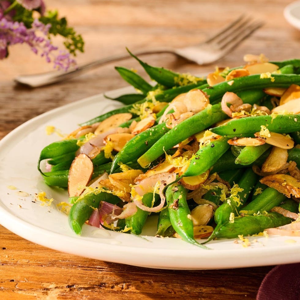 dinner party recipes green beans almondine