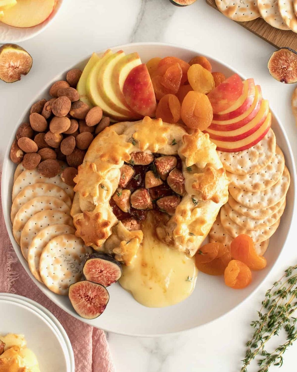fig recipes baked brie with fig jam