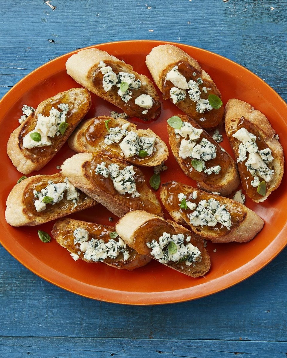 fig recipes blue cheese fig bruschetta