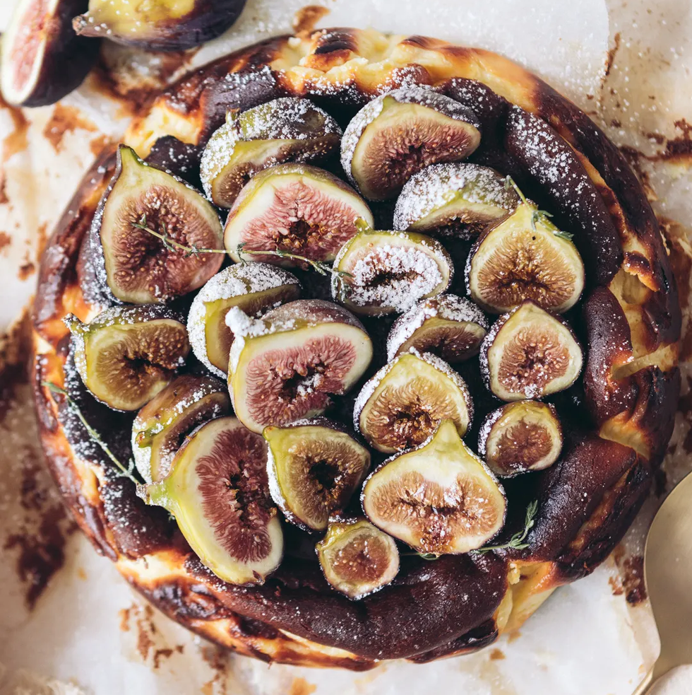fig recipes fig basque cheesecake