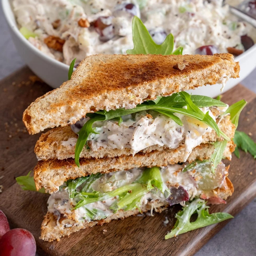 fruity chicken salad by my forking life