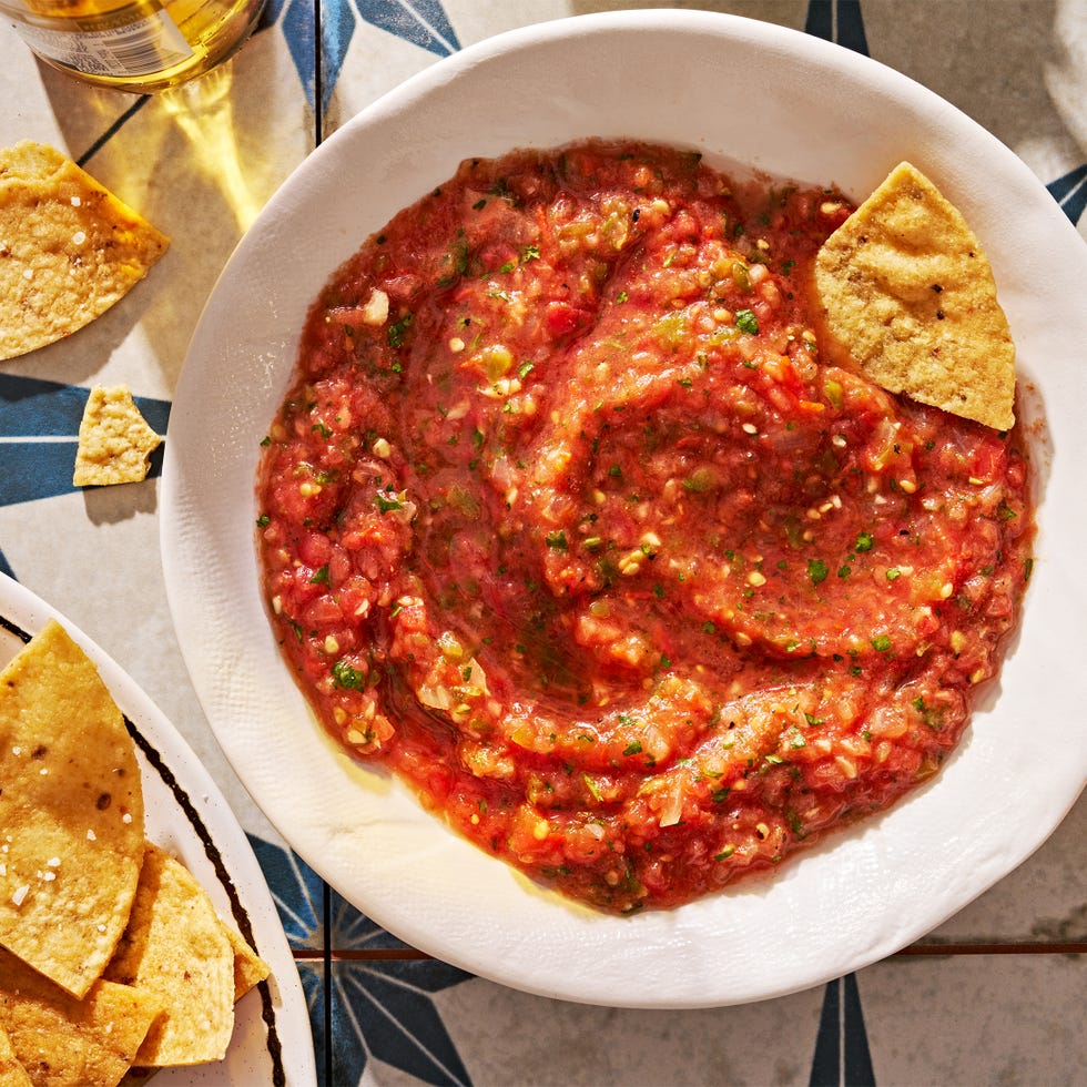 Homemade Salsa homemade salsa with tortilla chips