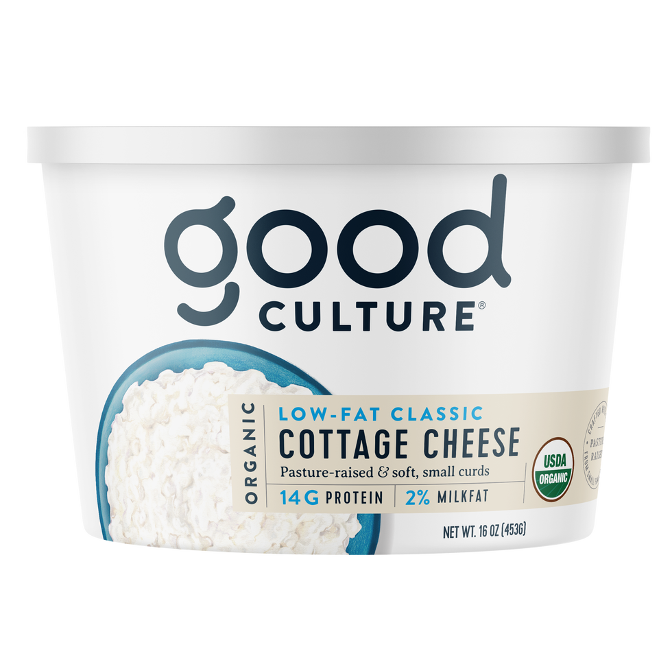 container of cottage cheese