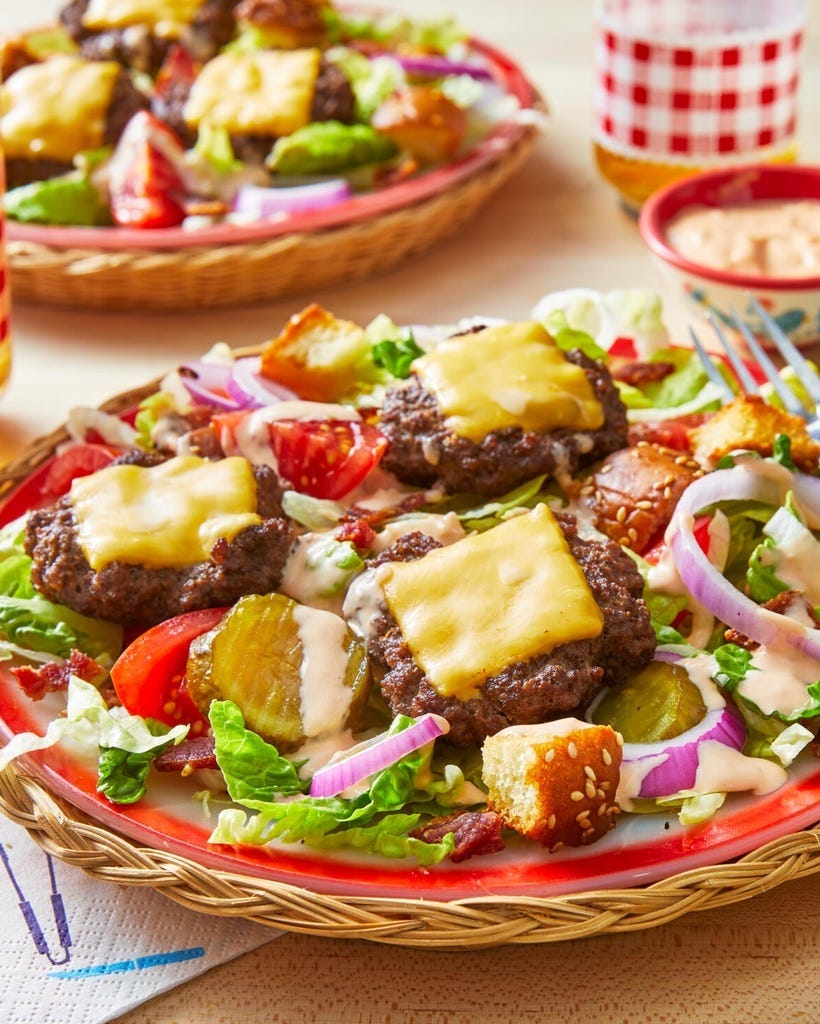 pickle recipes cheeseburger salad