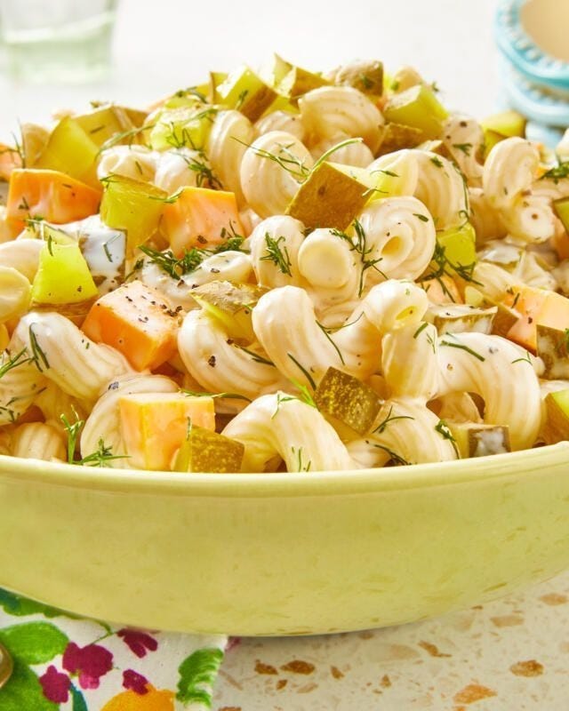 pickle recipes dill pickle pasta salad