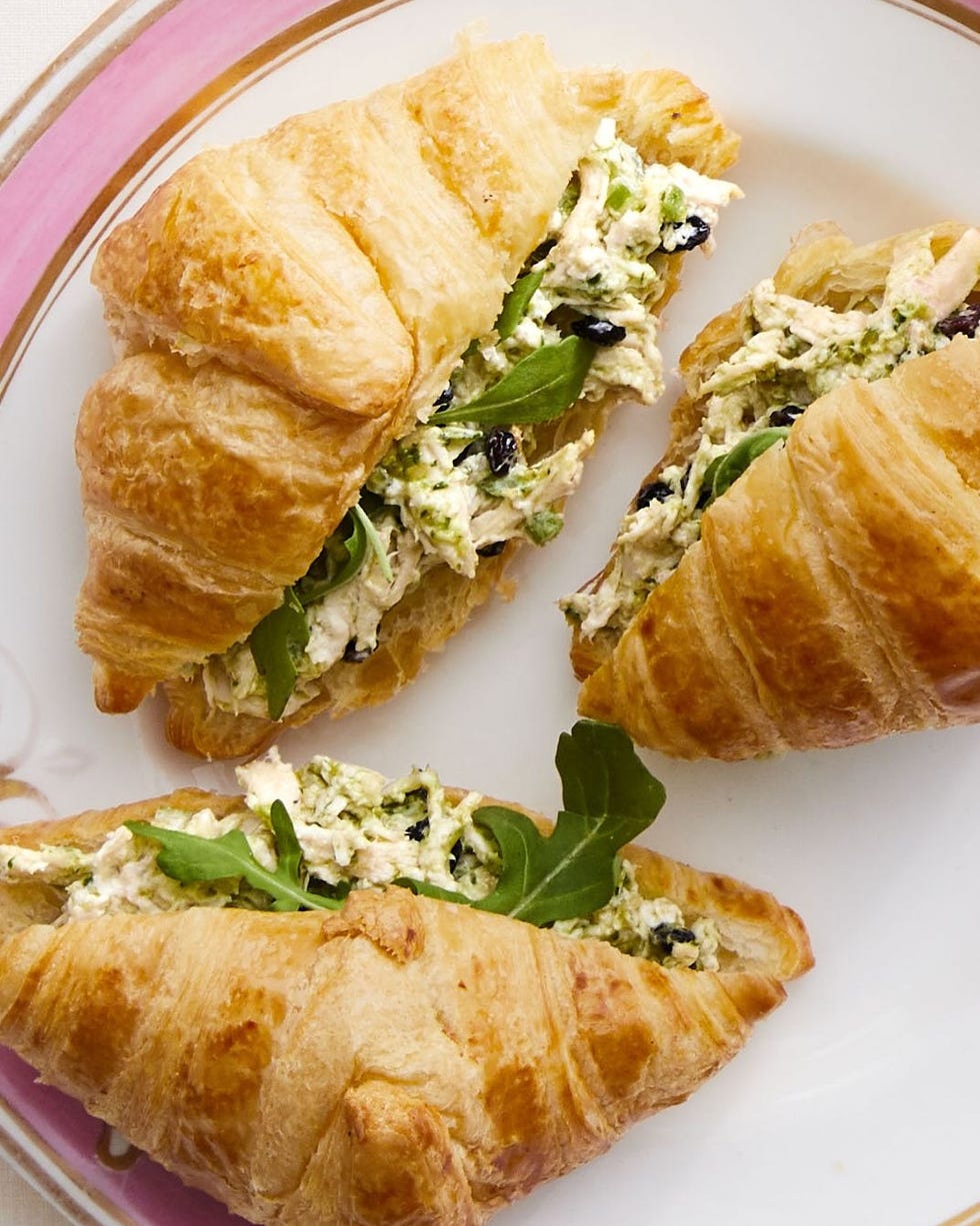 recipes with pesto chicken salad croissants