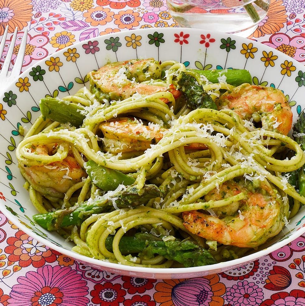 recipes with pesto shrimp pasta