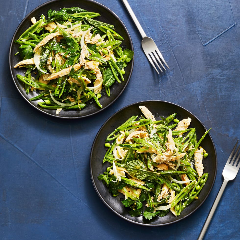 snap pea and chicken salad
