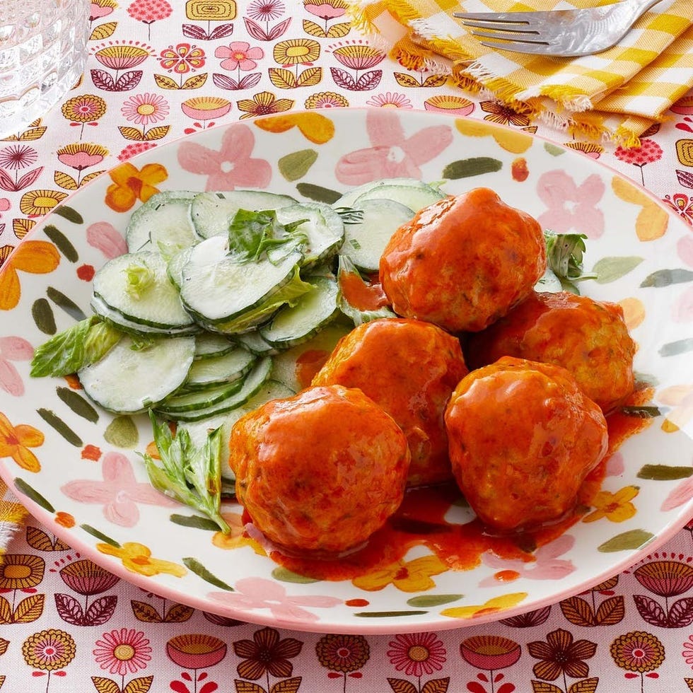summer to fall recipes buffalo chicken meatballs