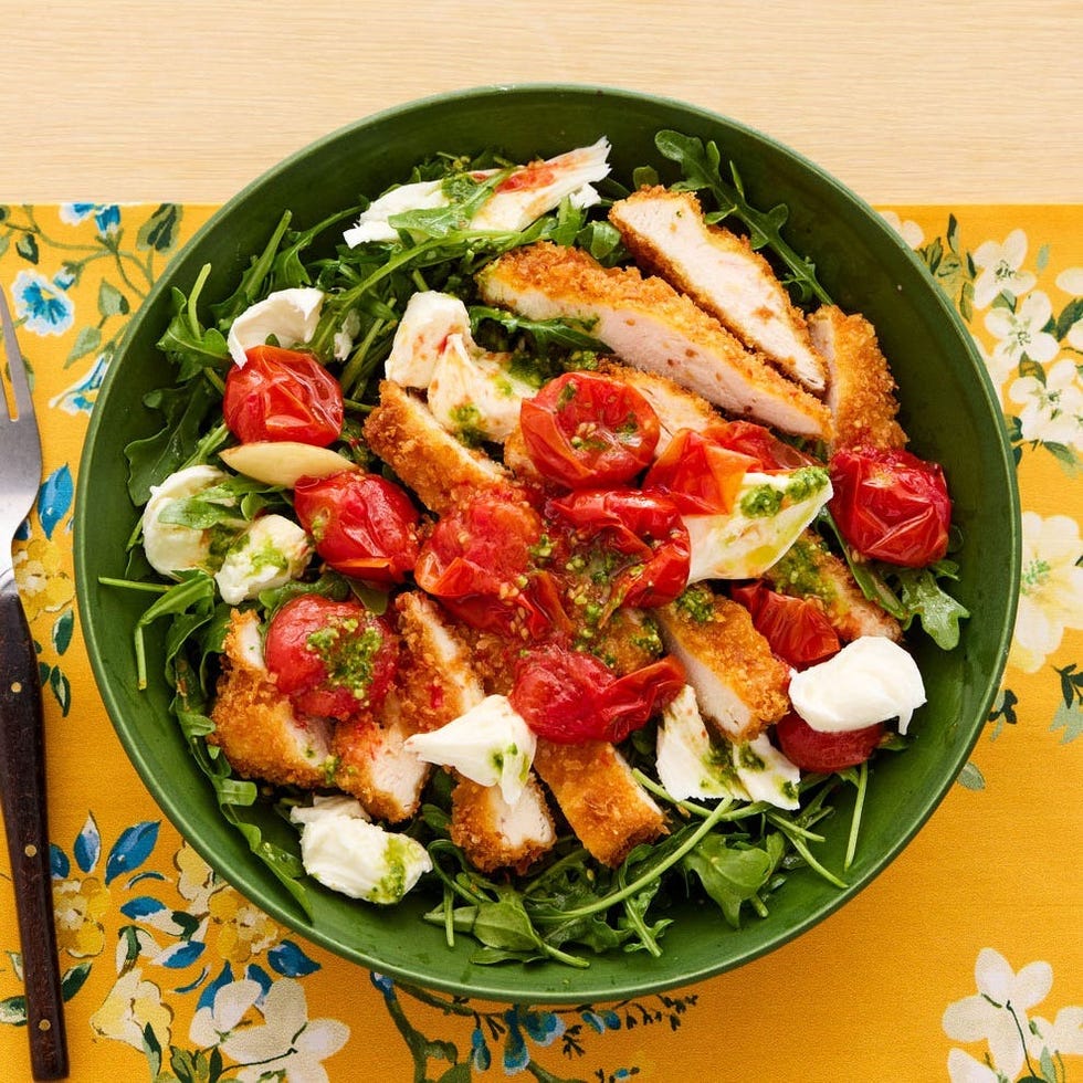 summer to fall recipes chicken parm salad