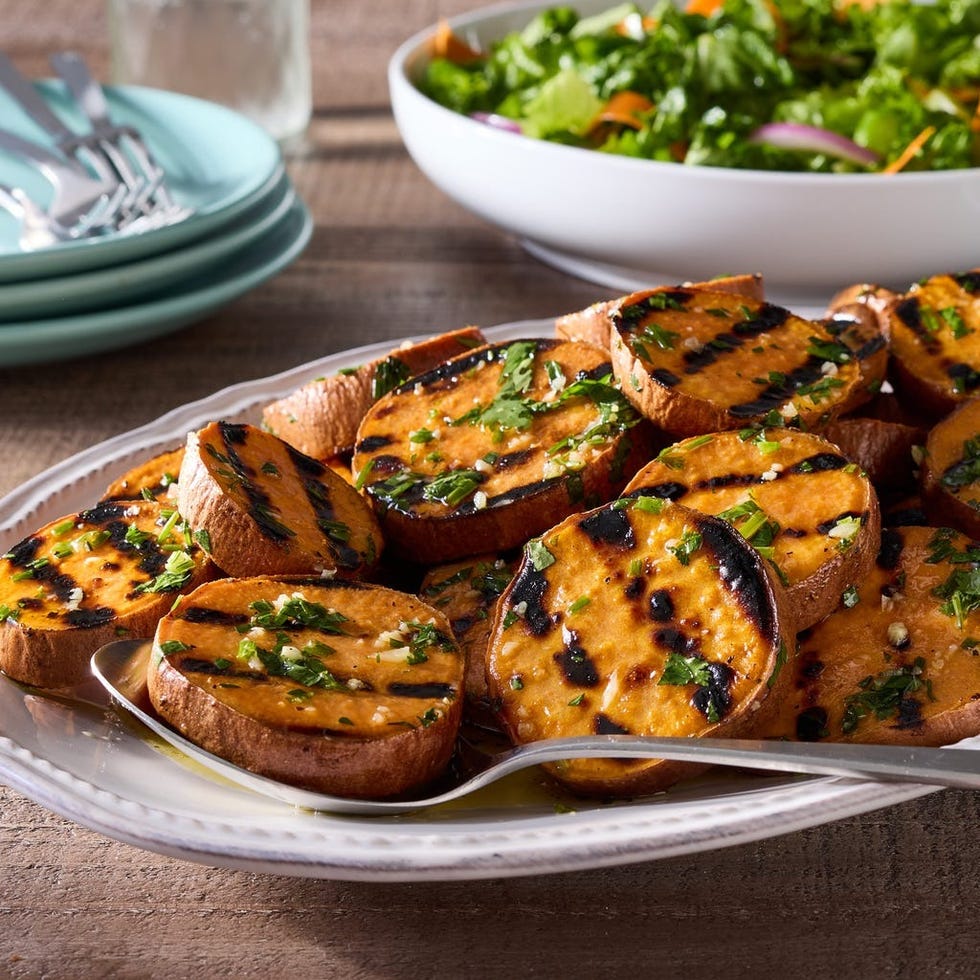 summer to fall recipes grilled sweet potatoes