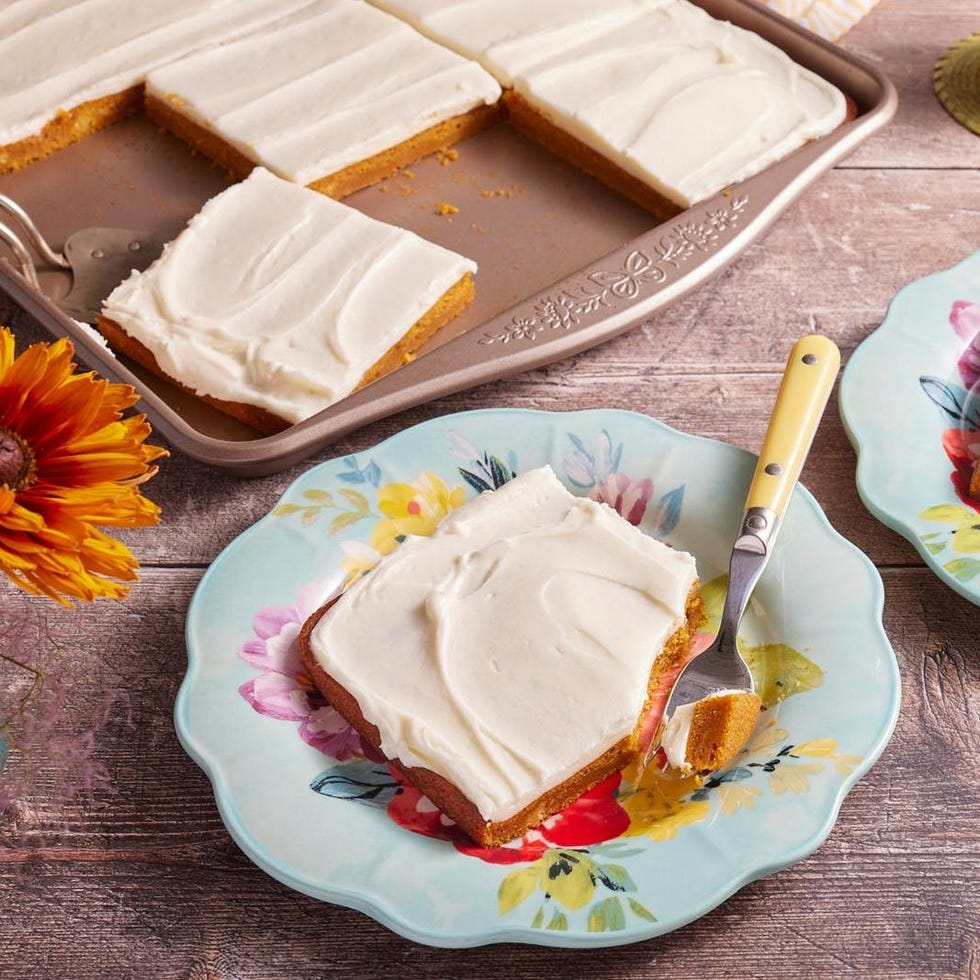 pumpkin sheet cake tailgate dessert