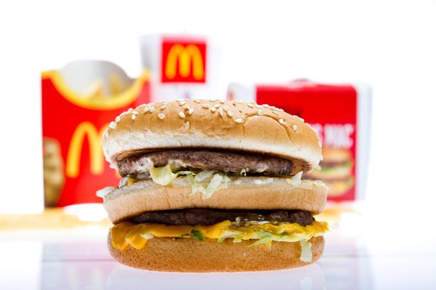 Campaign shot of a McDonald's Big Mac burger