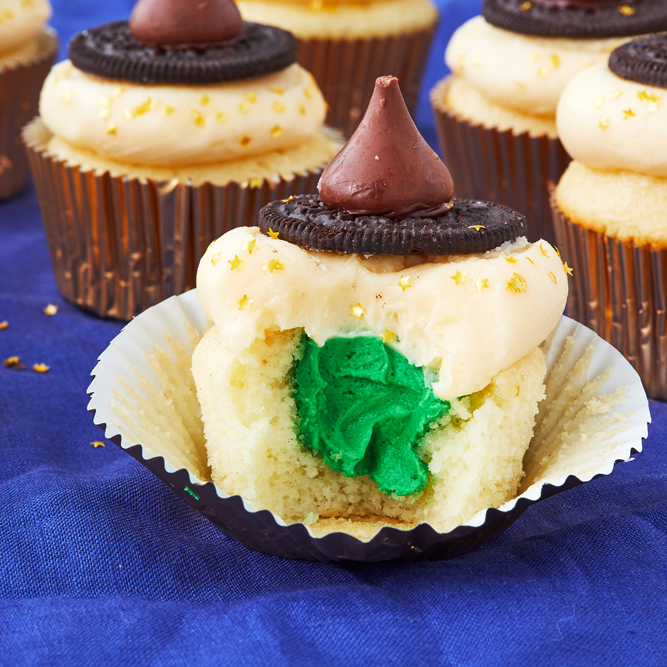 sorting hat cupcakes