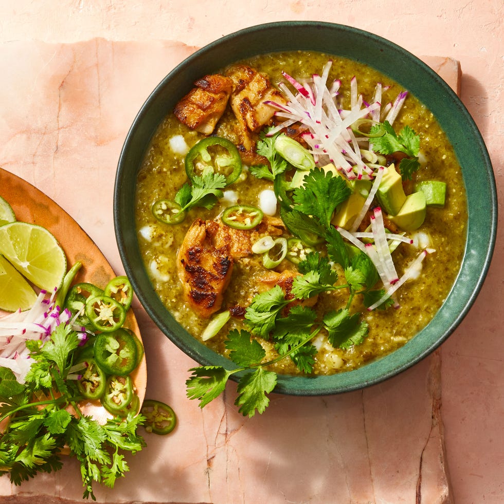 chicken verde with posole