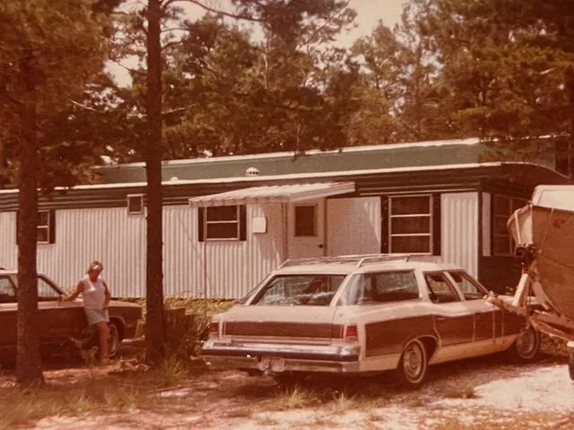 Asha Dore Writer Asha Dore's Mamaw in her front yard