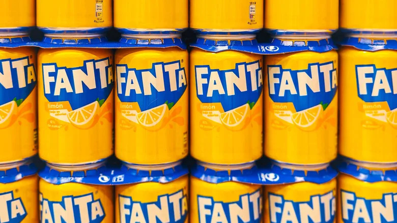 Cans of Fanta