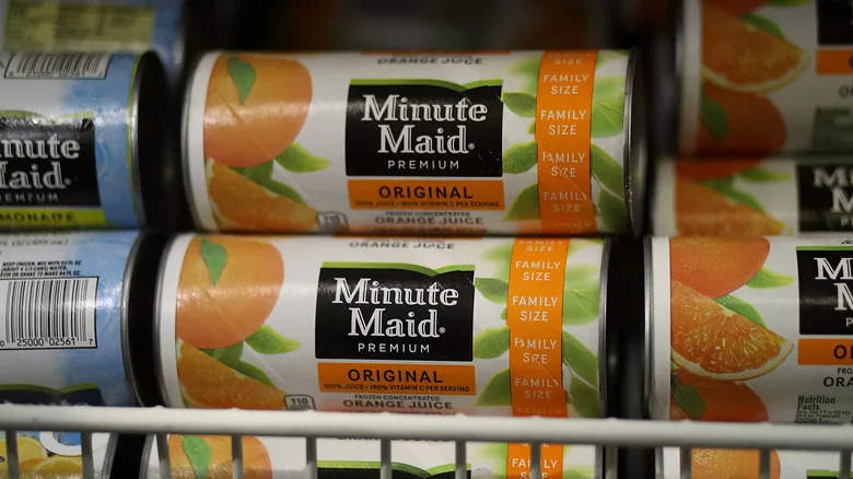 Minute Maid frozen orange juice