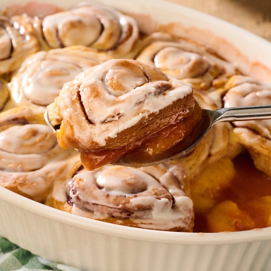 cinnamon recipes peach cobbler