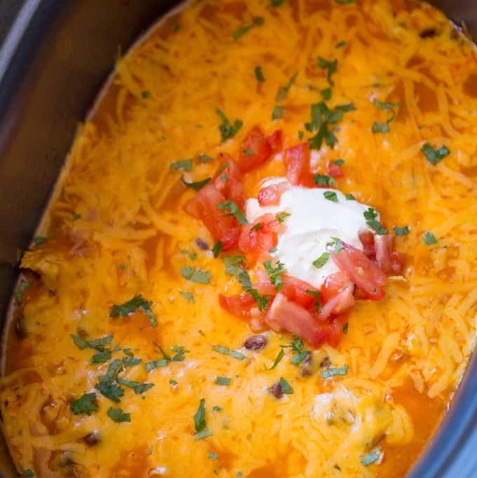 chicken enchilada crock pot dip