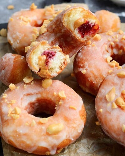 peanut butter jelly recipes donuts