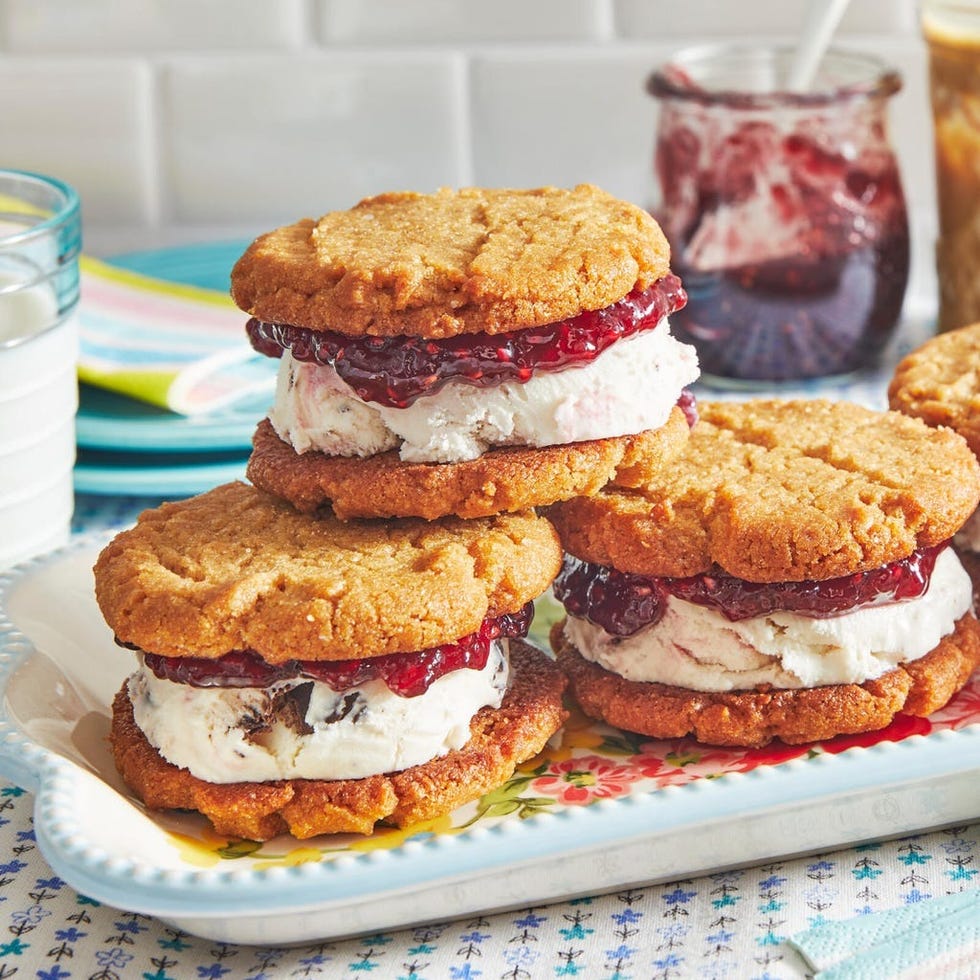 peanut butter jelly recipes ice cream sandwiches