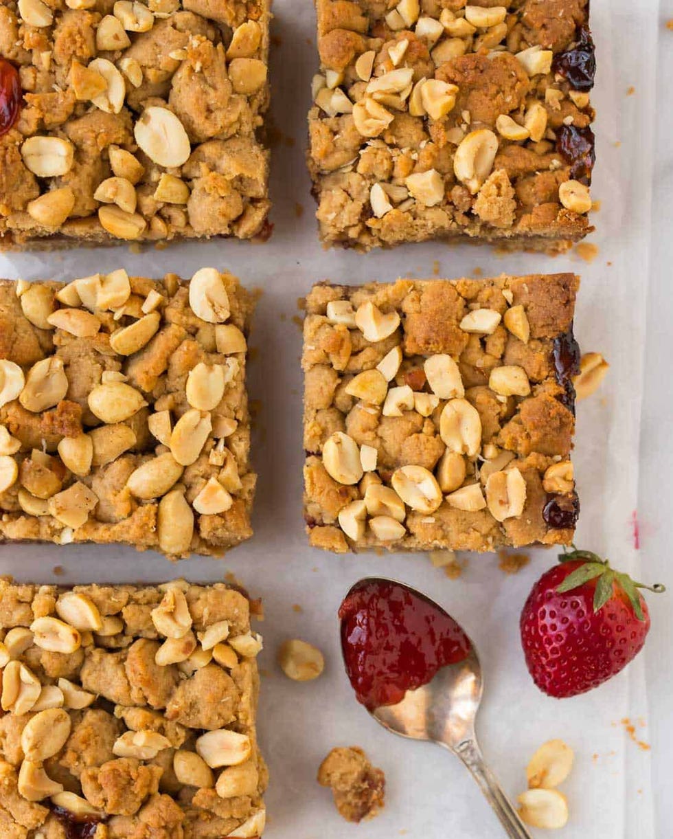 peanut butter jelly recipes jam bars