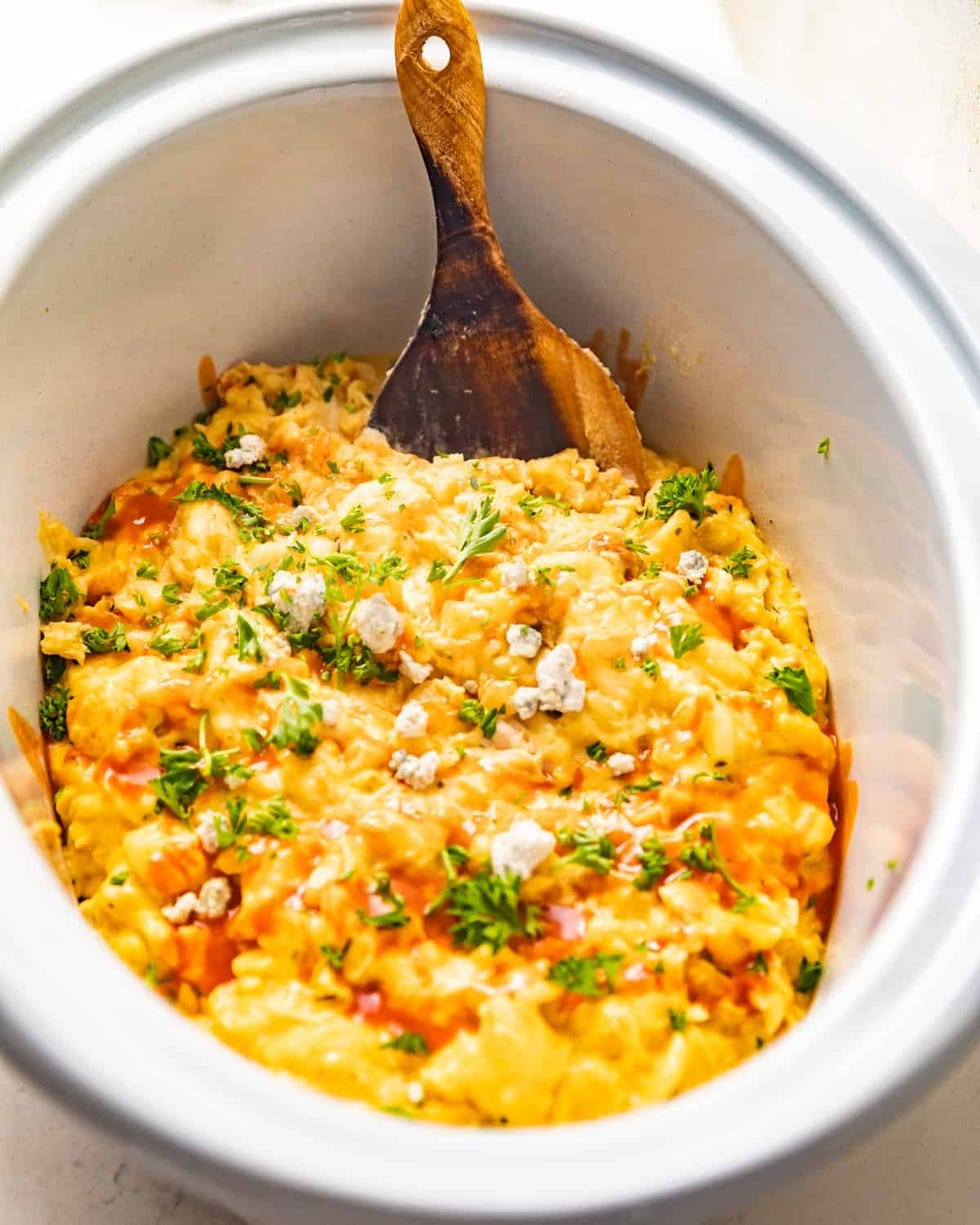 slow cooker buffalo chicken mac slow cooker buffalo chicken mac