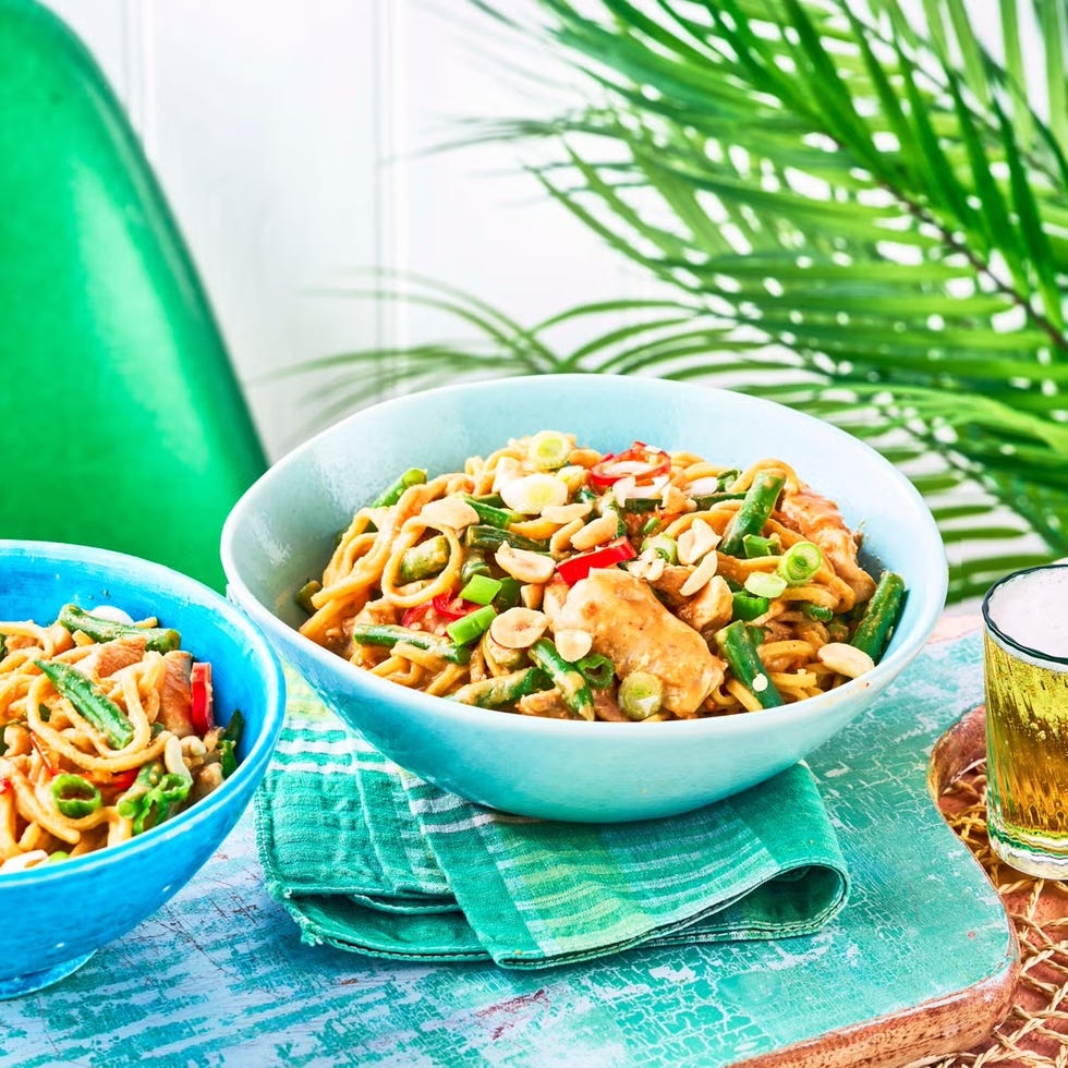 peanut chicken noodles