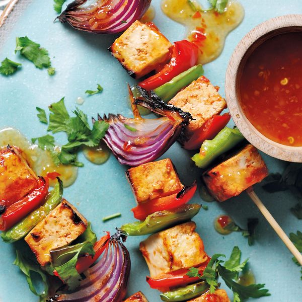 Sweet Chili Tofu Kebabs