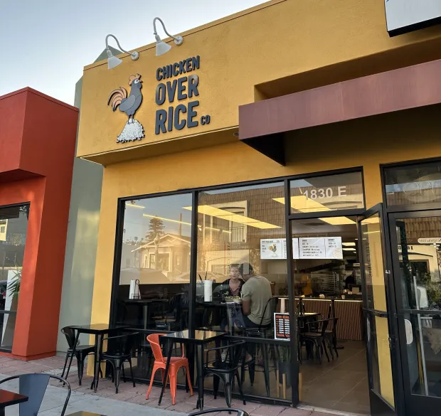 Chicken Over Rice Co. at 1830 Sunset Cliffs Blvd., Suite-E, Pacific Beach. (Courtesy of Chicken Over Rice Co.)