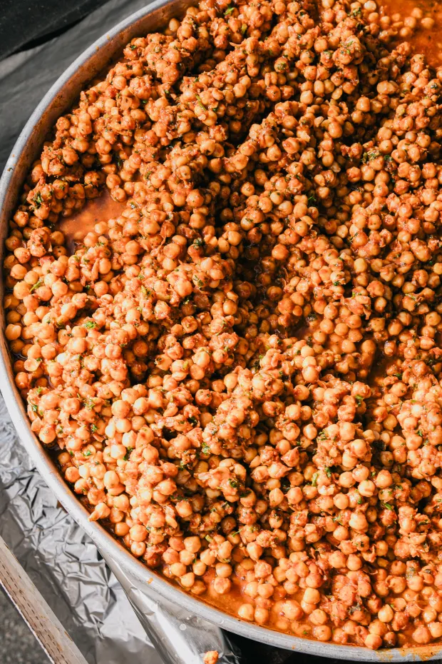 Chickpeas are on the menu at Chicken Over Rice Co. for those wanting a vegetarian option. (Courtesy of Chicken Over Rice)