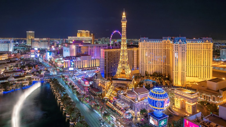 The Las Vegas strip