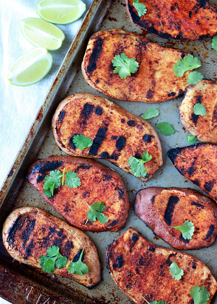 Smoky Grilled Sweet Potato Sliders 